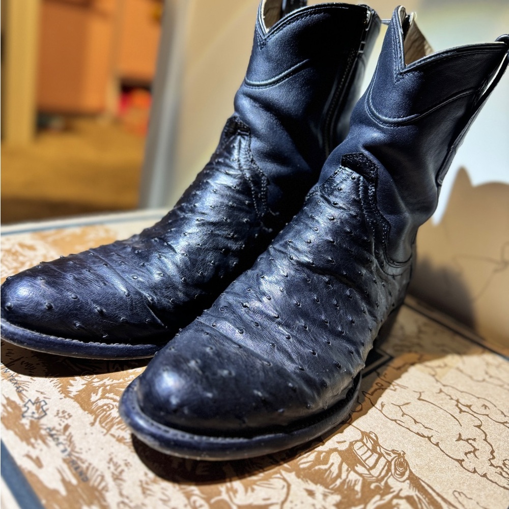 Tecovas Black Leather Cowboy Boots